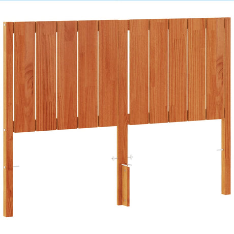 Vidaxl hoofdbord 135 cm massief grenenhout wasbruin