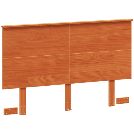 Vidaxl hoofdbord 120 cm massief grenenhout wasbruin