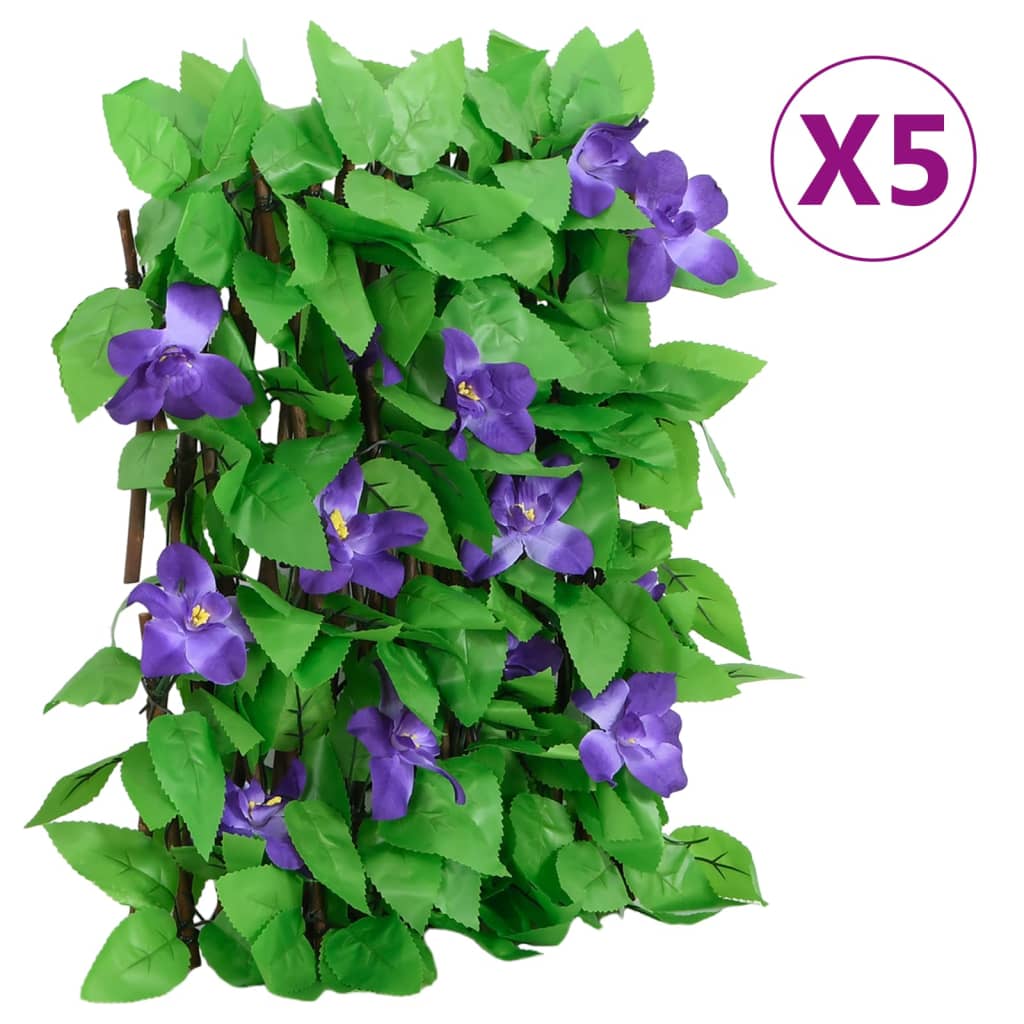 Vidaxl Umetna rastlina Ivy na Latwerk 5 St sega 180x20 cm zelena