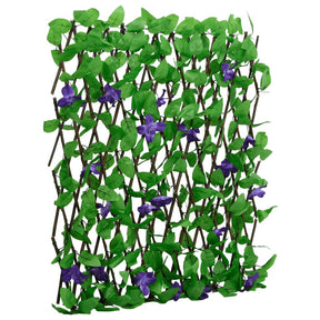 Vidaxl kunstplant klimop op latwerk uittrekbaar 180x60 cm groen