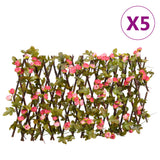 Vidaxl Kunstig plante Ivy Latwerk 5 St ExcuPcidence 180x20 cm mørk rosa