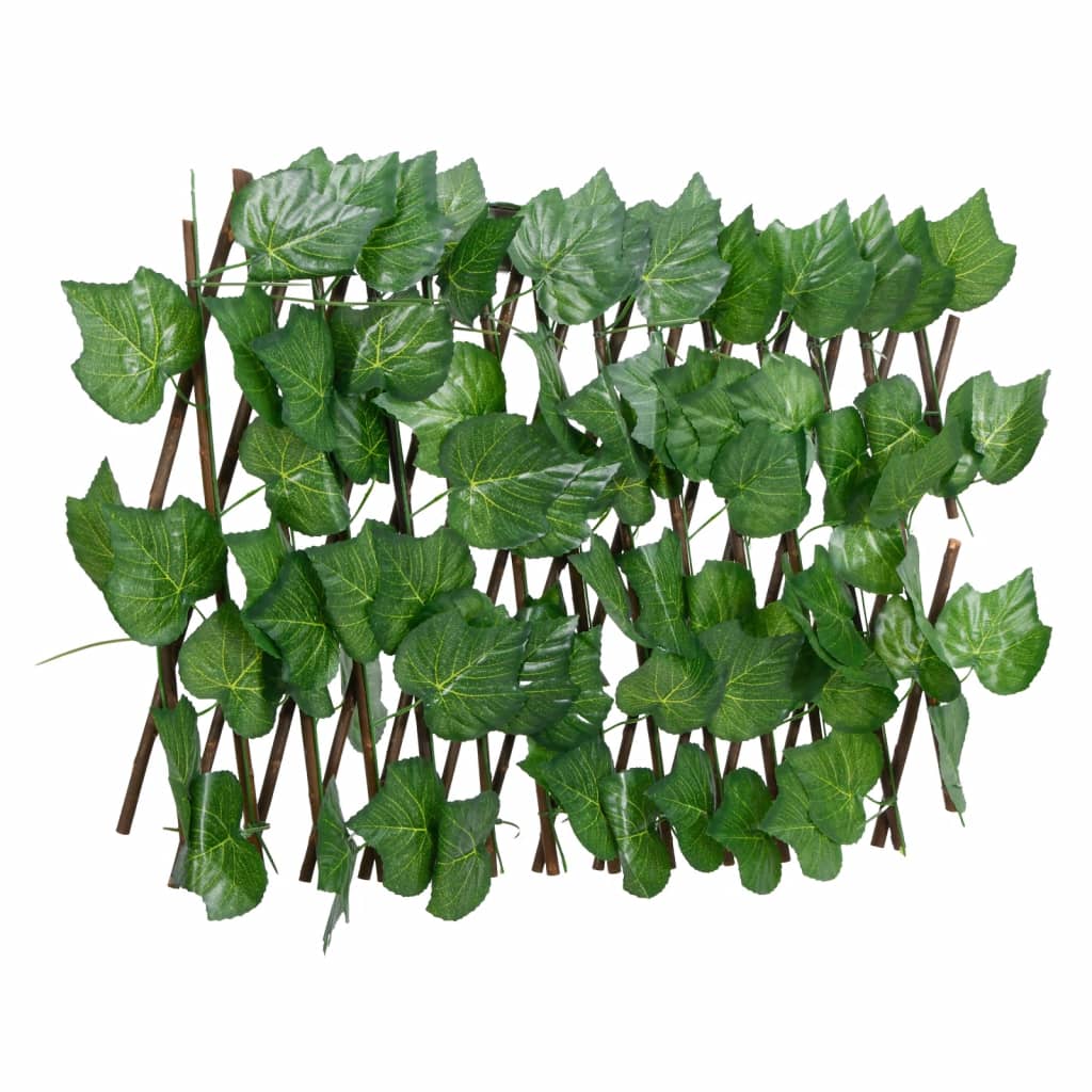 Vidaxl feuille de raisin de la plante artificielle sur l'extension de la latte de 180x20 cm vert