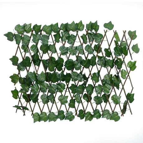 Vidaxl kunstplant druivenblad op latwerk uittrekbaar 180x60 cm groen