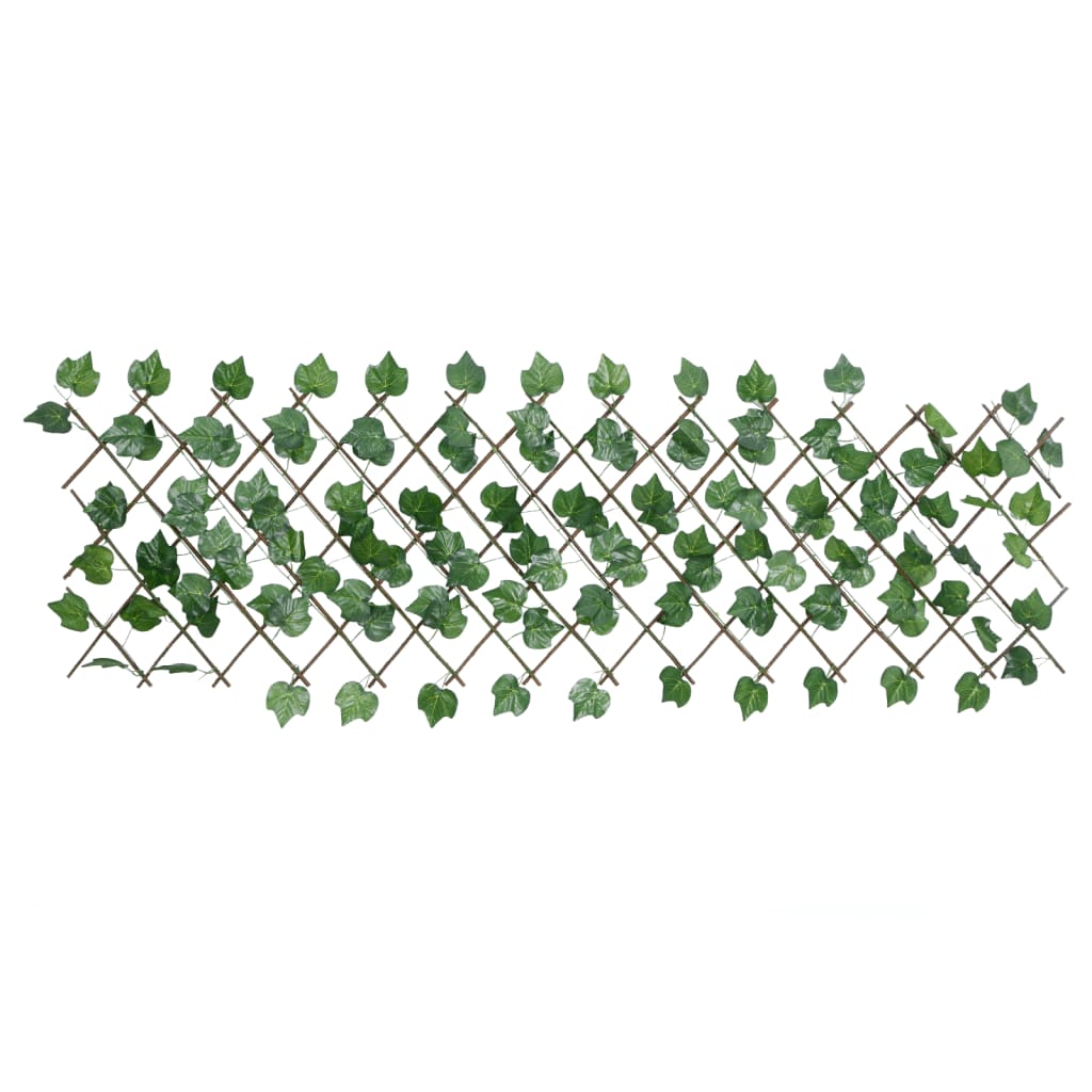 Vidaxl Foglia d'uva di pianta artificiale sulla vela estesibile 190x60 cm verde