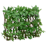 Vidaxl kunstplant klimop op latwerk uittrekbaar 180x30 cm groen