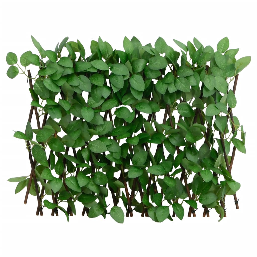 Vidaxl kunstplant klimop op latwerk uittrekbaar 180x30 cm groen
