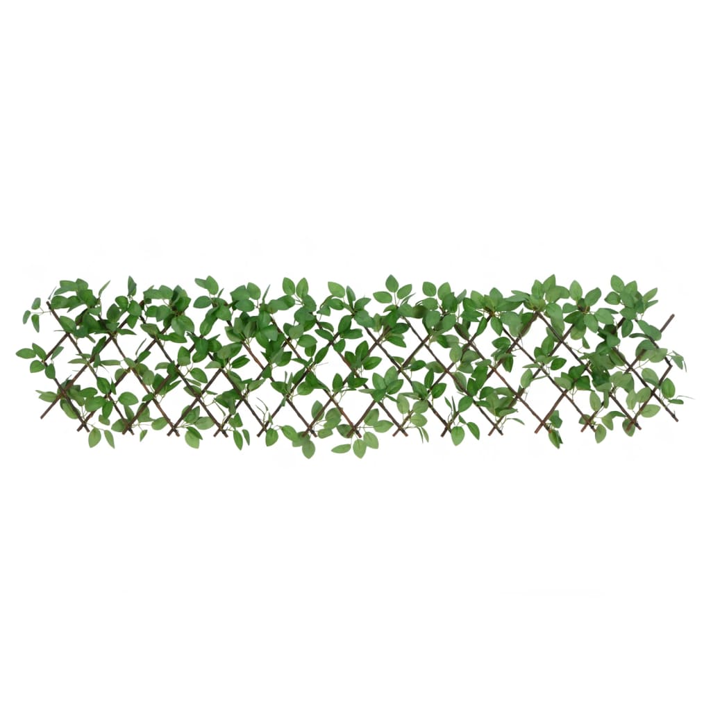 Vidaxl kunstplant klimop op latwerk uittrekbaar 180x30 cm groen