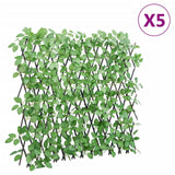 Vidaxl kënschtlech Planz Ivy op Latrek 5 St verlängert 180x65 cm gréng