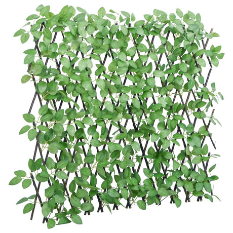 Vidaxl kunstplant klimop op latwerk 5 st uittrekbaar 180x60 cm groen