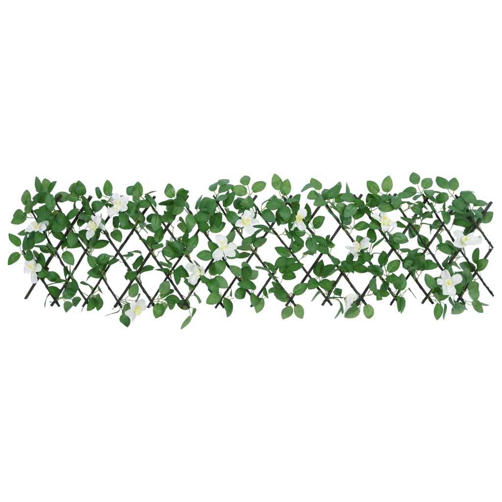 VIDAXL Künstliche Pflanze Ivy auf Latwerk extraidierbar 180 x 30 cm Grün