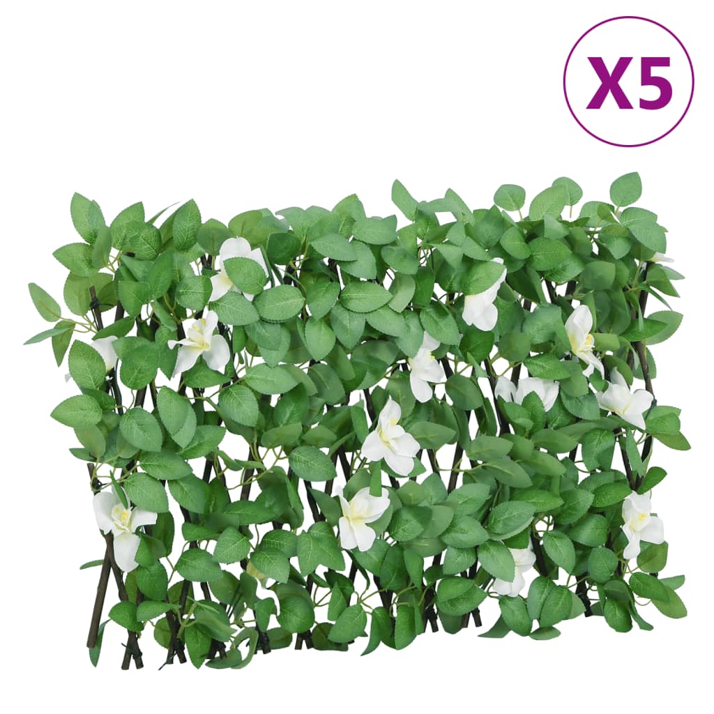 Vidaxl Ivy di pianta artificiale su Latwerk 5 St estende 180x30 cm verde