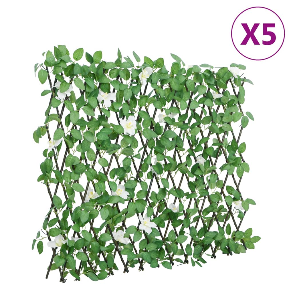 Vidaxl Artificial Plant Ivy On Latwerk 5 st udvider 186x30 cm grøn