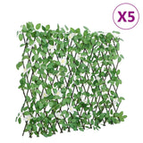 Vidaxl Ivy di pianta artificiale su Latwerk 5 St estende 186x30 cm verde