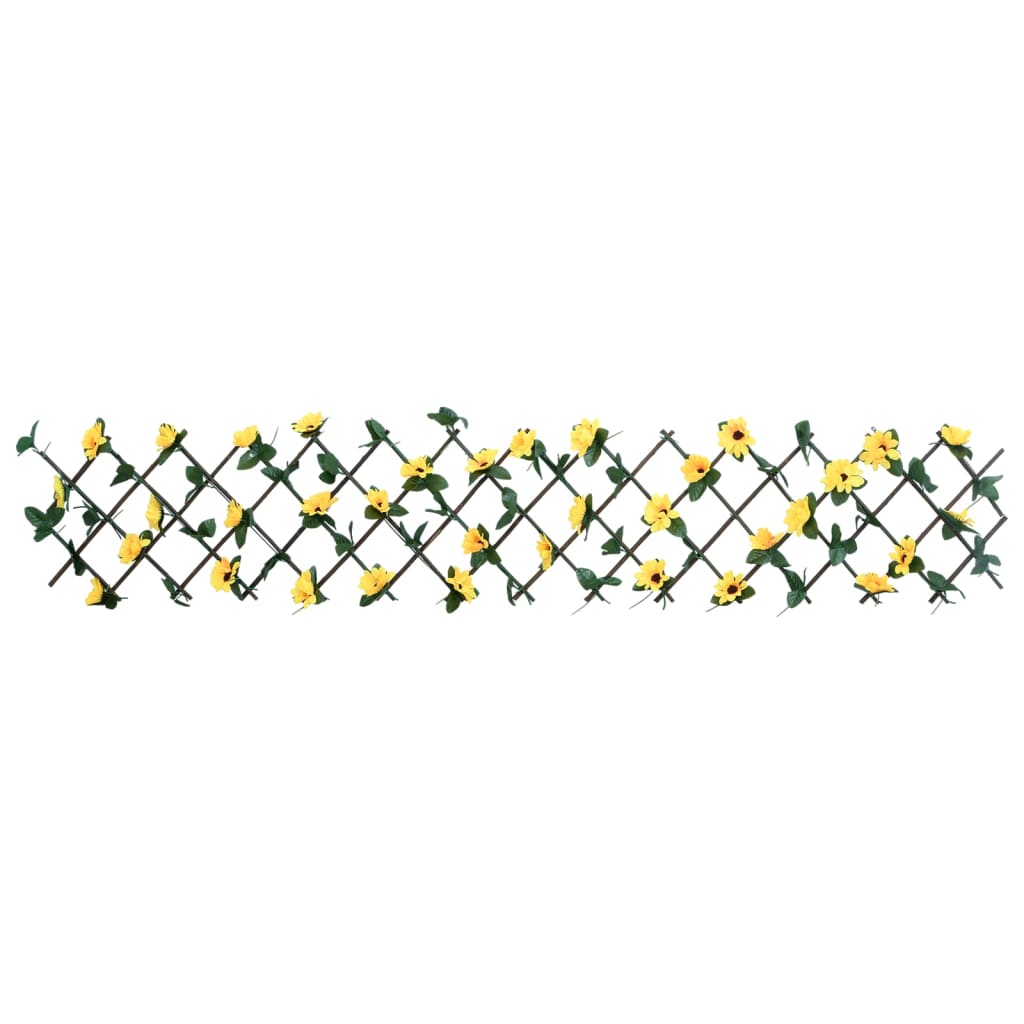 Vidaxl plante artificielle Ivy sur latwerk extrable 180x20 cm jaune