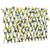 VidaXL Artificial Plant ivy on Latwerk Extraidable 180x60 cm yellow