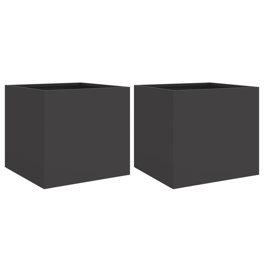 Vidaxl Planters 2 ST 32X30X29 CM BLACK