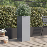 VidaXL Planter 32x29x75 cm Galvanized steel silver colored