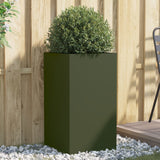 Vidaxl Planning Box 42x38x75 cm de acero oliva verde