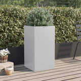 Vidaxl plantenbak 42x38x75 cm gegalvaniseerd staal zilverkleurig