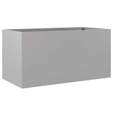 Vidaxl plantenbak 62x30x29 cm gegalvaniseerd staal zilverkleurig