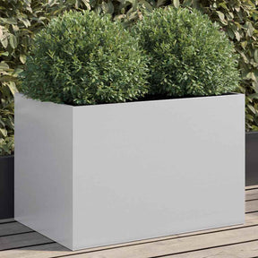 Vidaxl plantenbak 62x40x39 cm gegalvaniseerd staal zilverkleurig