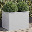 Vidaxl plantenbak 62x47x46 cm gegalvaniseerd staal zilverkleurig