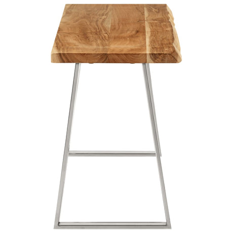 Vidaxl bankje met natuurlijke rand 105 cm massief acaciahout