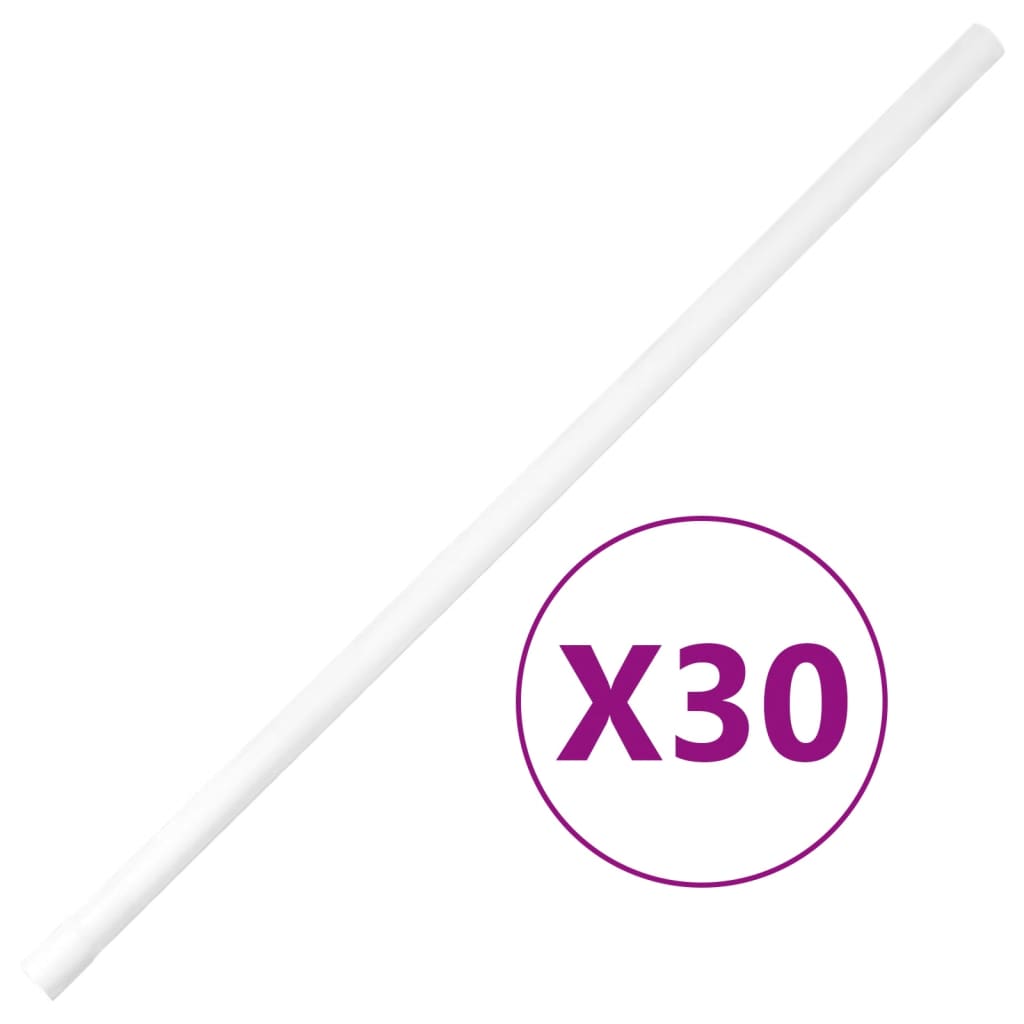 Vidaxl kabelkanaler Ø20 mm 30 m PVC