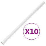 Vidaxl kabelkanaler Ø30 mm 10 m PVC