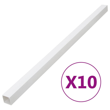 Vidaxl kabelgoot 50x25 mm 10 m pvc