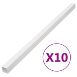 Vidaxl kabelgoot 100x60 mm 10 m pvc