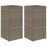 Vidaxl Sadza 2 ST 40X40X80 CM Poly rattan Grey