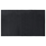 Vidaxl vloerkleed rechthoekig 60x100 cm bamboe zwart