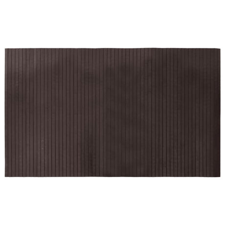 Vidaxl vloerkleed rechthoekig 60x100 cm bamboe donkerbruin