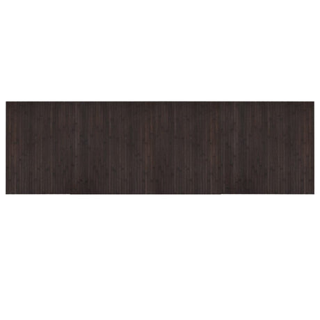 Vidaxl vloerkleed rechthoekig 60x200 cm bamboe donkerbruin