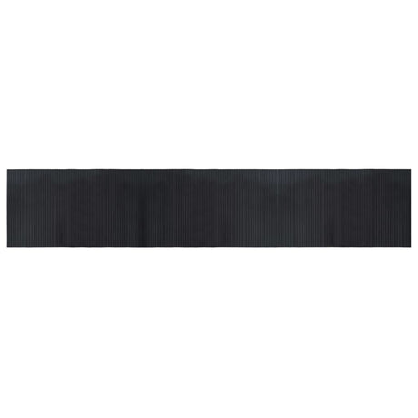 Vidaxl vloerkleed rechthoekig 60x300 cm bamboe zwart
