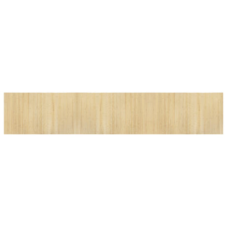 Vidaxl vloerkleed rechthoekig 60x300 cm bamboe lichtnaturel