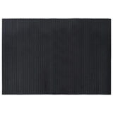 Vidaxl rectangular 70x100 cm de bambú negro