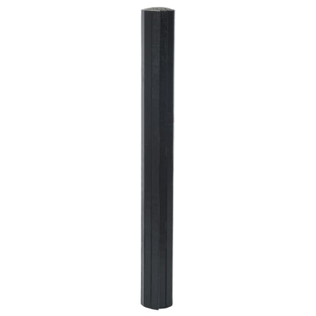 Vidaxl vloerkleed rechthoekig 70x100 cm bamboe zwart