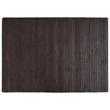 Vidaxl vloerkleed rechthoekig 70x100 cm bamboe donkerbruin