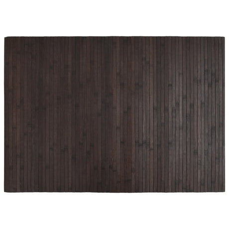 Vidaxl vloerkleed rechthoekig 70x100 cm bamboe donkerbruin
