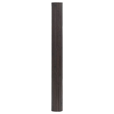Vidaxl vloerkleed rechthoekig 70x100 cm bamboe donkerbruin