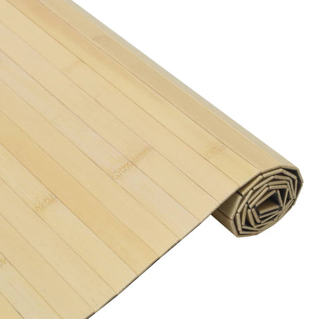 Vidaxl vloerkleed rechthoekig 70x200 cm bamboe lichtnaturel