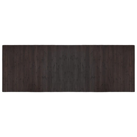 Vidaxl vloerkleed rechthoekig 70x200 cm bamboe donkerbruin