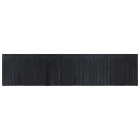 Vidaxl vloerkleed rechthoekig 70x300 cm bamboe zwart