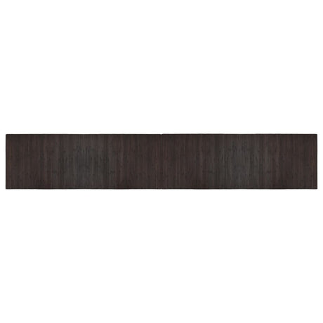 Vidaxl vloerkleed rechthoekig 70x400 cm bamboe donkerbruin