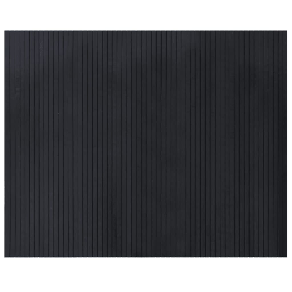 Vidaxl rectangular 80x100 cm de bambú negro