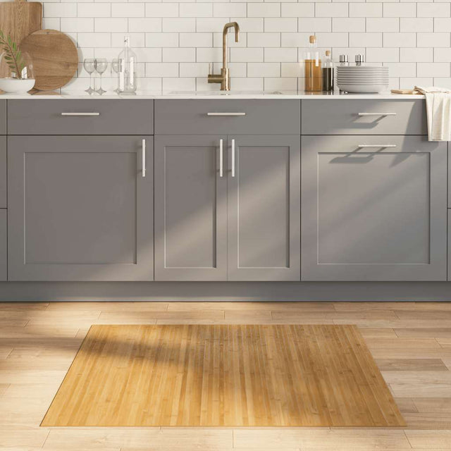 Vidaxl vloerkleed rechthoekig 80x100 cm bamboe naturel