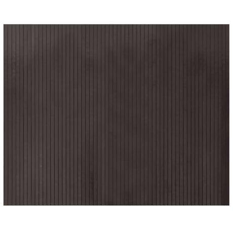 Vidaxl vloerkleed rechthoekig 80x100 cm bamboe donkerbruin