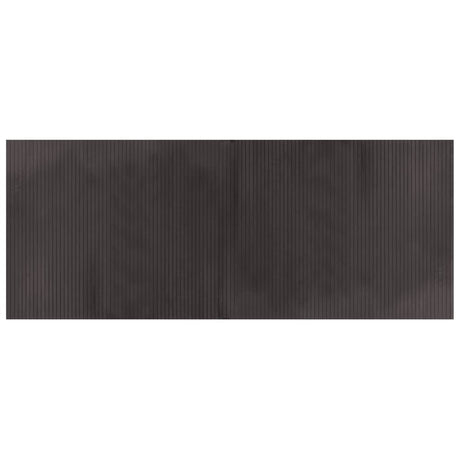Vidaxl vloerkleed rechthoekig 80x200 cm bamboe donkerbruin